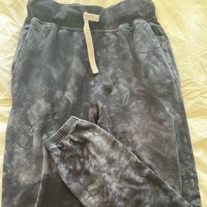 Tie dye sweat pants.